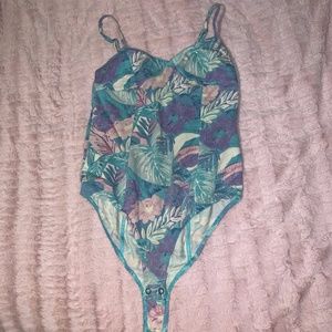 Forever 21 Floral Bodysuit